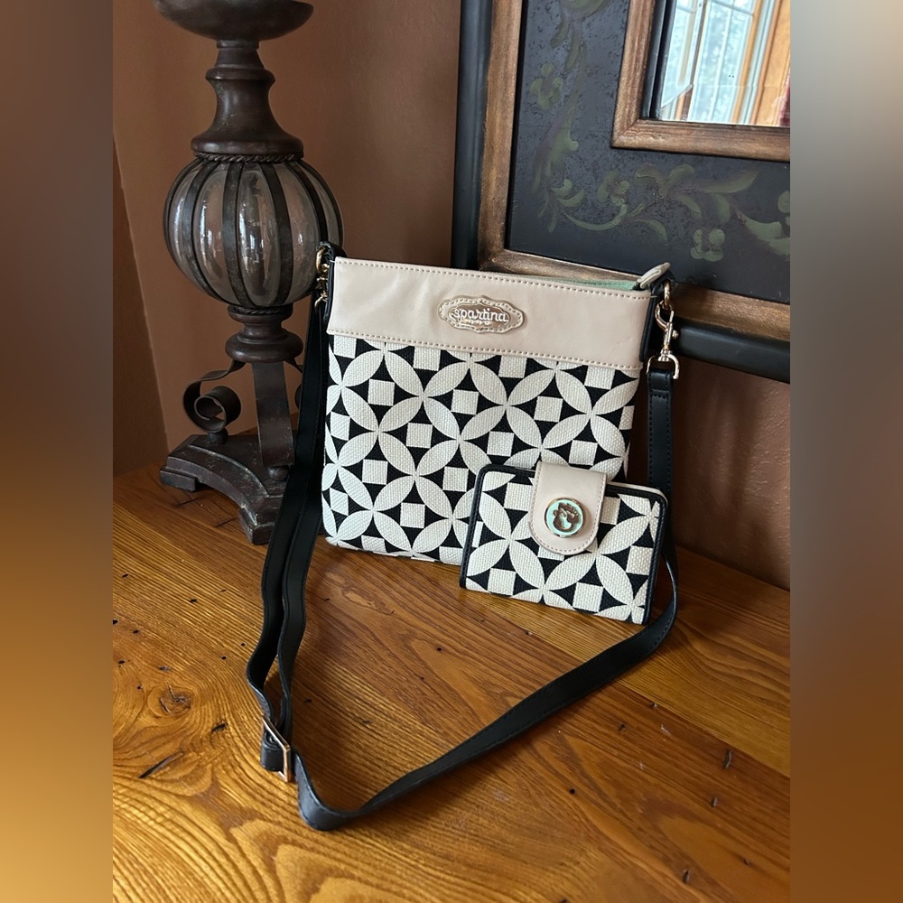 Spartina 449 Kiawah Hipster Purse and mini Wallet Set